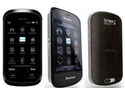 Philips on Philips Xenium X800 Touchscreen Phone