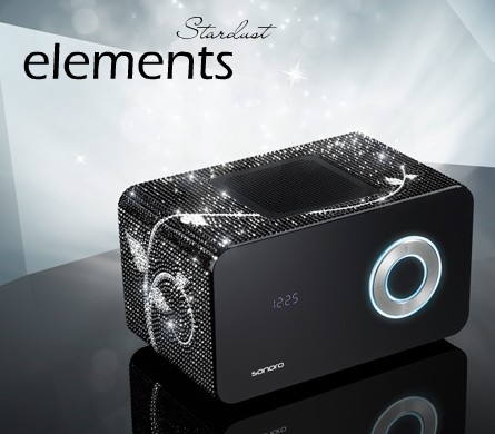 Sonoro Elements Stardust MP3 Clock Radio with Swarovski Crystals