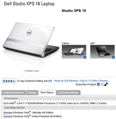 I think I'm going to call Dell tomorrow. Don't think it's photoshopped, but the actual site doesn't say this.