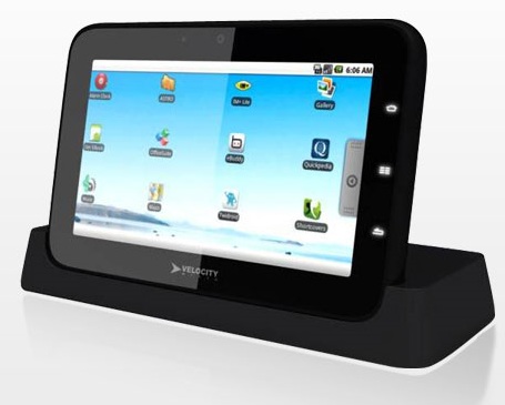 Tablet runs Android 2.1