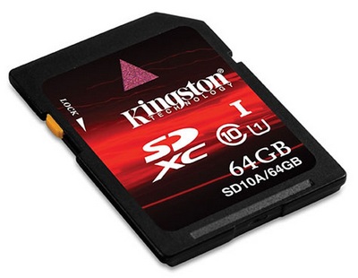 Kingston 64GB SDXC UHS-1 Class 10 Memory Card