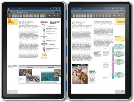 Kno Dual-screen Tablet Device for Education textbook