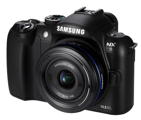 Samsung NX5 Digital Camera angle