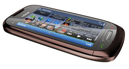 Nokia C7-00 symbian^3 phone brown