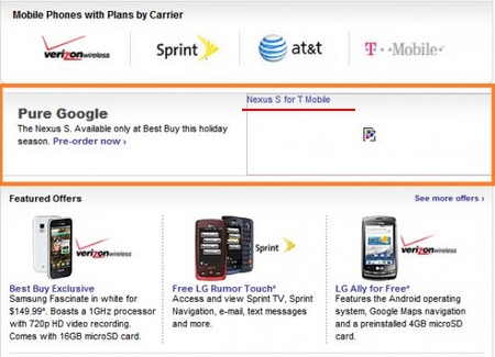 Best Buy Mobile. Google Nexus S rumor est buy