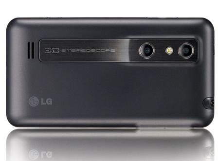 LG Optimus 3D Android Smartphone dual lens