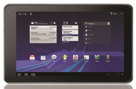 LG Optimus Pad V900 Android 3.0 Tablet front