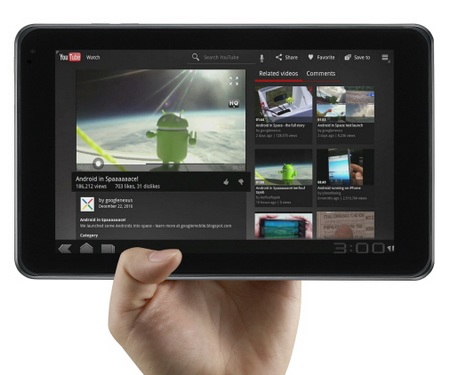 LG Optimus Pad V900 Android 3.0 Tablet on hand
