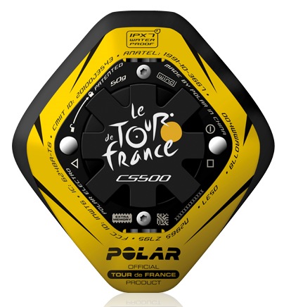 Polar Limited Edition CS500 Tour de France Training Computer back