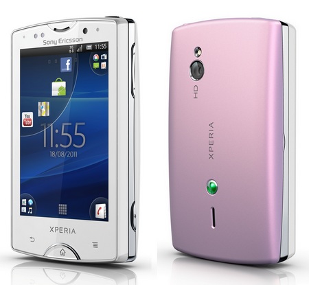 Sony Ericsson Xperia mini pro Android Smartphone front back