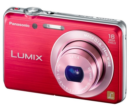 Panasonic LUMIX DMC-FH8 slim digital camera red