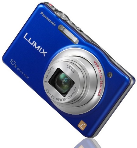 Panasonic LUMIX DMC-SZ1 10x zoom slim camera blue