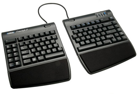 Kinesis Freestyle2 teclado dividido con la palma apoya