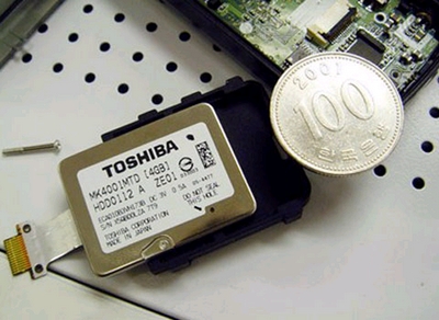 Toshiba 0.85-Inch Hard Disk