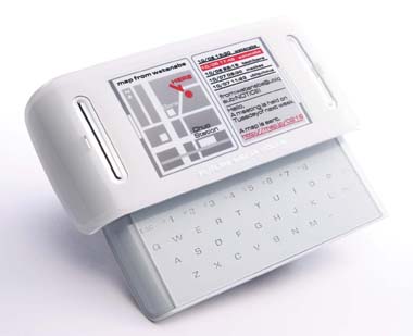 Fujitsu Concept Phone touch-sensitive keys