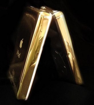 Apple iPod in 24 Carat Gold