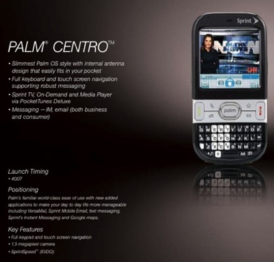 Palm Centro Smartphone for Sprint