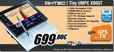 AHTEC X60GT Tiny UMPC