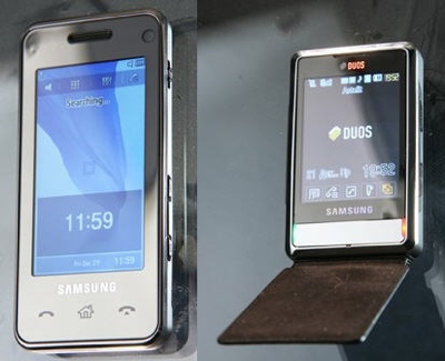 Samsung F490 and P720 Mobile Phones