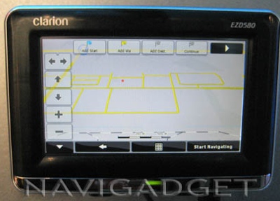 Clarion EZD580 GPS Navigation Device