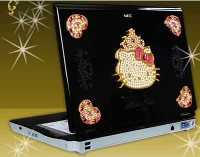 NEC LaVie G Laptop with Swarovski Hello Kitty
