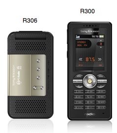 Sony Ericsson R300 Radio and R306 Radio Cellphones