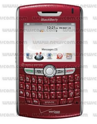 Red BlackBerry 8830