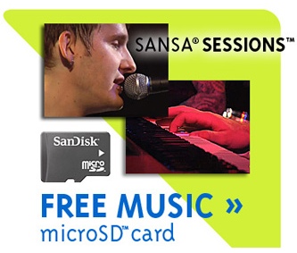 SanDisk Sansa Sessions microSD card Music Pack