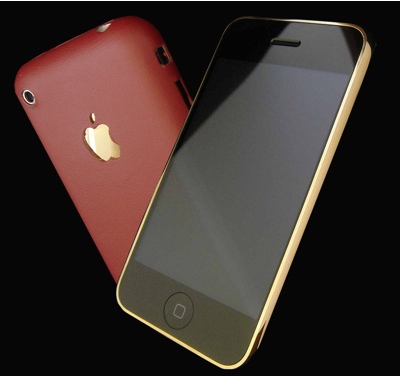 GoldStrikers-iPhone Nightfire Edition with 24ct Gold and Leather