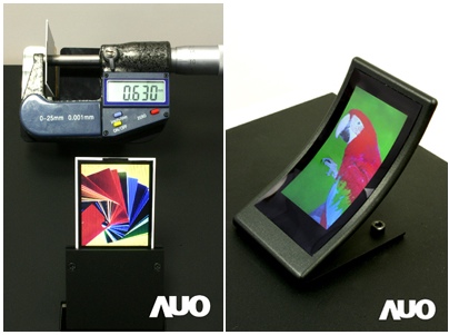 AU Optronics Curved Display, Ultra Thin Screen and Multi-Touch Display