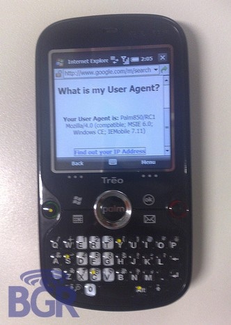 Palm Treo 850 Leaked Shot