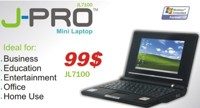 Jointech J-Pro JL7100 $99 Mini Laptop