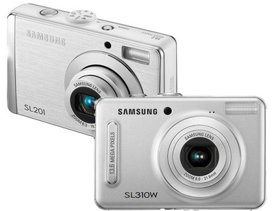 Samsung SL310W and SL201 Digital Cameras