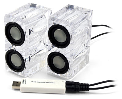 Crystal USB Speakers