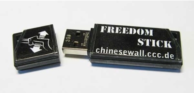 Freedom Stick breaking the Great Firewall of China