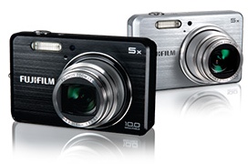 FujiFilm FinePix J110w and J100 Compact Slim Cameras