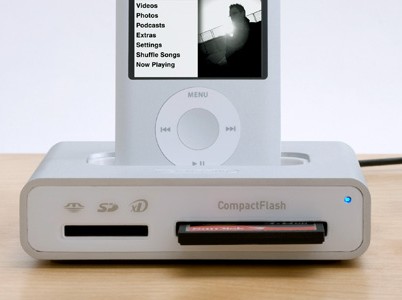 Griffin Simplifi iPod/iPhone Dock is also a Card Reader