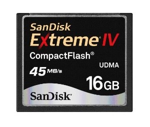 SanDisk Extreme IV 300X CompactFlash Cards