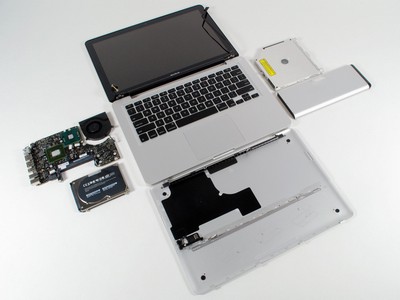 Apple MacBook Aluminum Disassembled