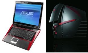 Asus G50, G71 and Ares CG6155 hit US