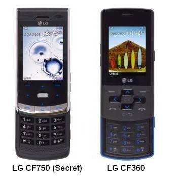 LG CF750 and CF360 Sliders for AT&T