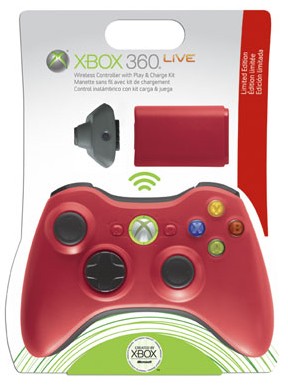 Microsoft XBox 360 Red Wireless Controller