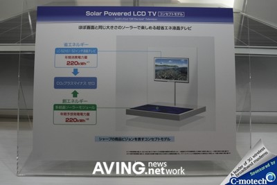 Sharp 52-inch solar-powered LCD TV