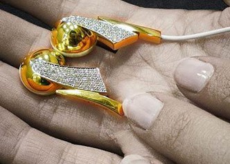 Casa Gi Diamond-encrusted Earphones