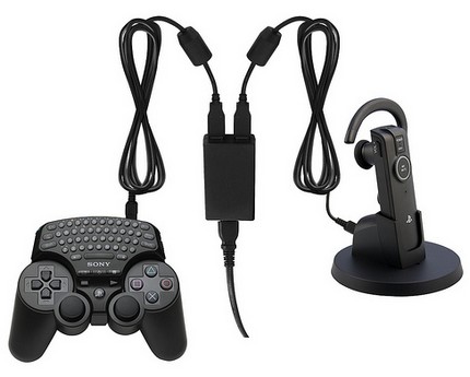 PS3 Bluetooth Wireless Keypad and Dual USB AC Adaptor