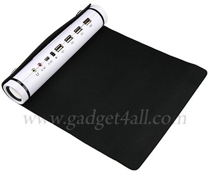 Roll-up Mouse Pad / Speaker / USB Hub