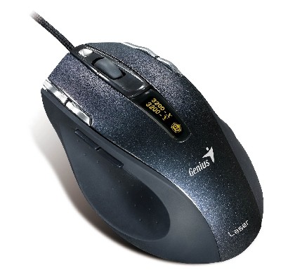 Genius Ergo 555 Laser Mouse with OLED Display