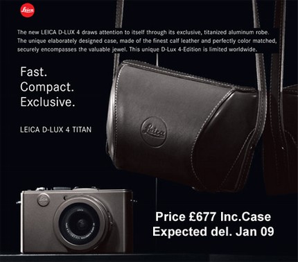 Leica D-Lux 4 TITAN Limited Edition Camera