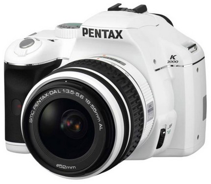 Pentax K2000 DSLR Limited White Edition