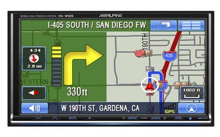 Alpine IVA-W203/P1 and IVA-W505/P1 in-car Multimedia Navigators